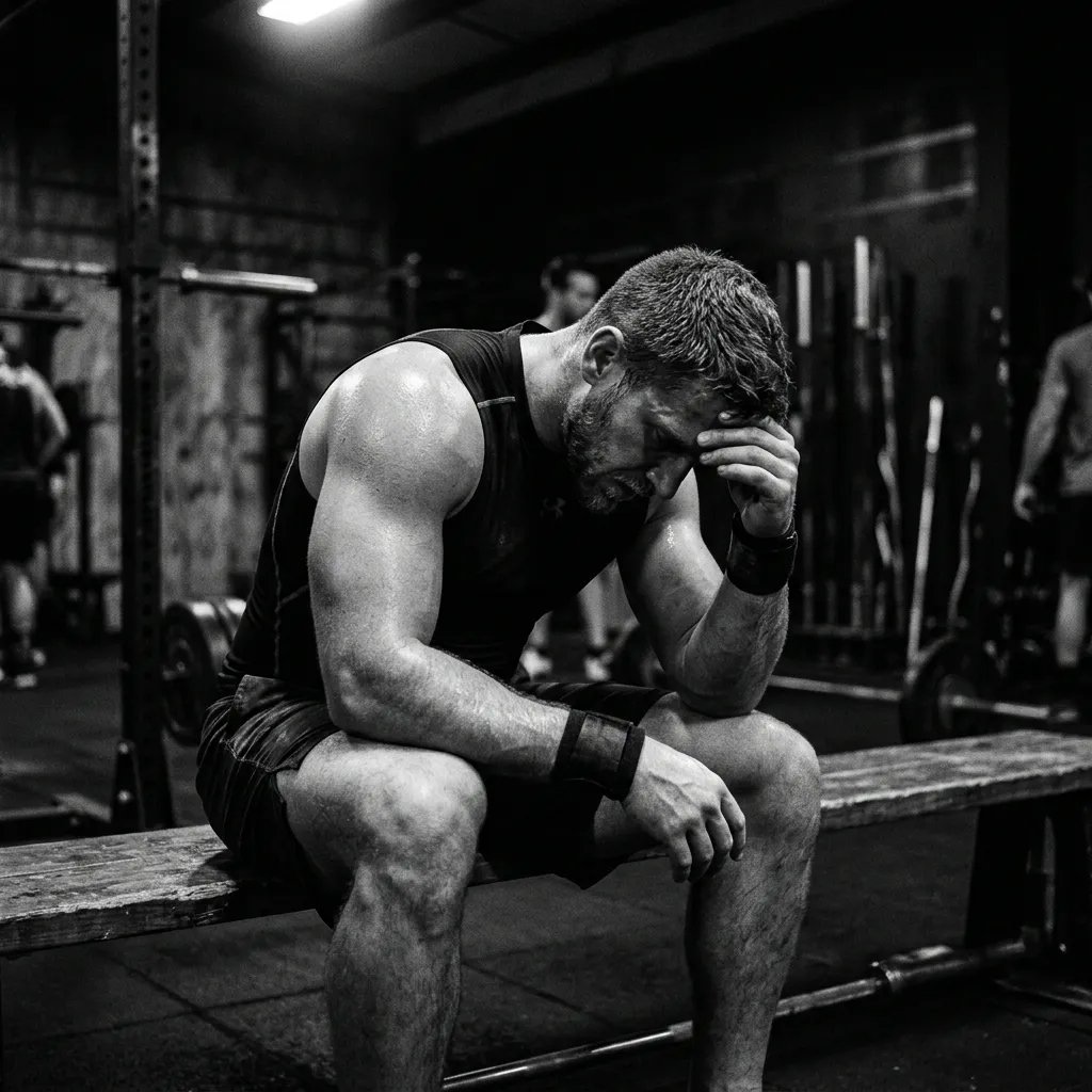 Athlete resting
